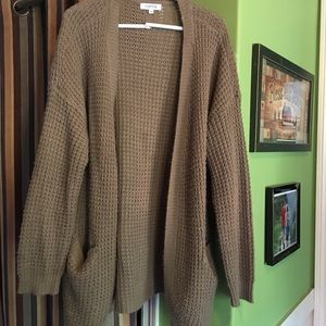 Tan Knit Cardigan